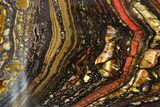 Polished Tiger Iron Stromatolite Slab - Billion Years #351815-1